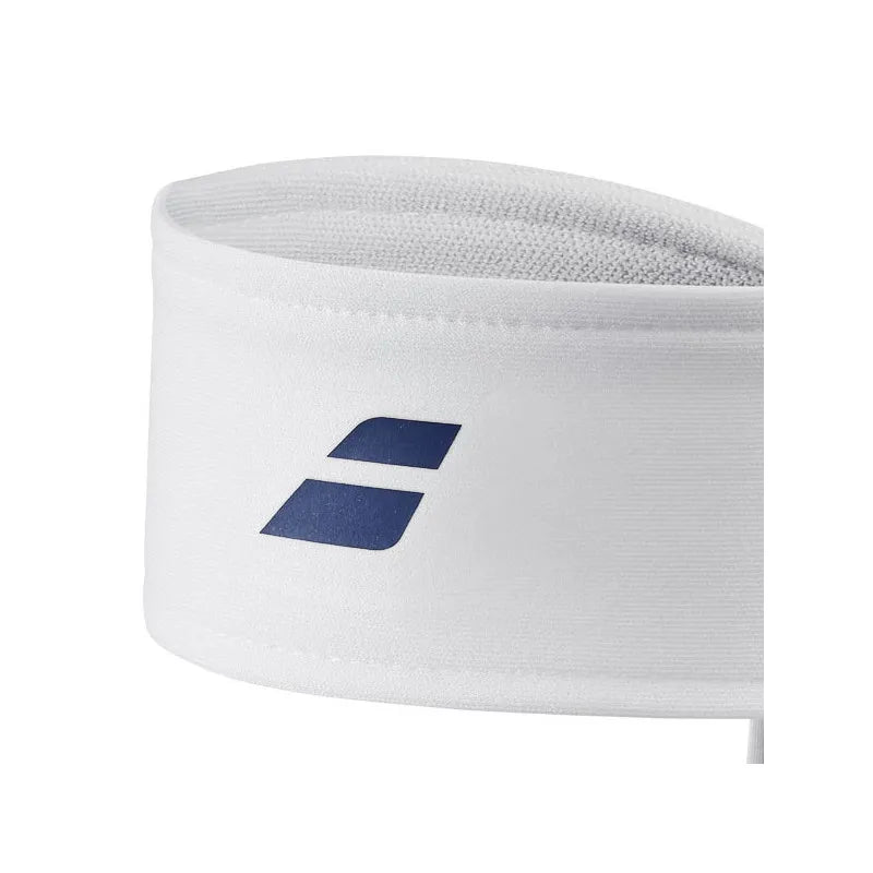 cinta deportiva blanca babolat tipo bandana para controlar el sudor