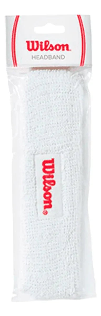 bandana wilson blanca absorbente ideal para pádel y deportes de raqueta