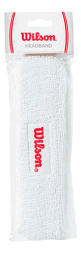 bandana wilson blanca absorbente ideal para pádel y deportes de raqueta