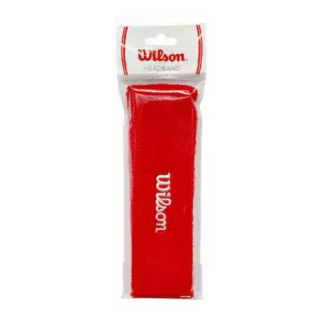 bandana wilson roja con logo bordado ideal para jugar pádel con estilo