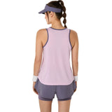 blusa técnica mujer asics game ss top rosa con poliéster reciclado