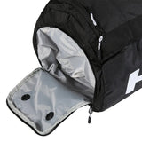 maleta deportiva head tour 50 litros en negro con logo visible y cremallera superior