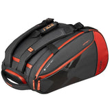 bolsa deportiva nox open series en colores negro y rojo para pádel