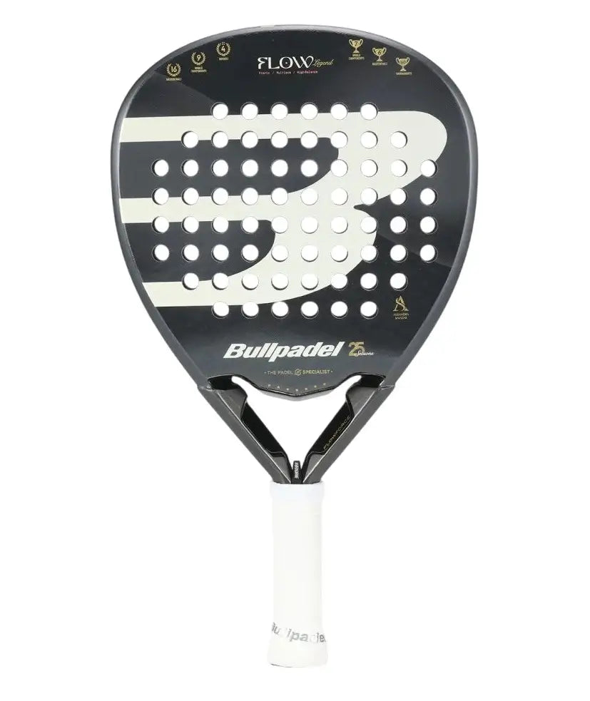 pala bullpadel flow legend negra dorada forma diamante para jugadoras avanzadas