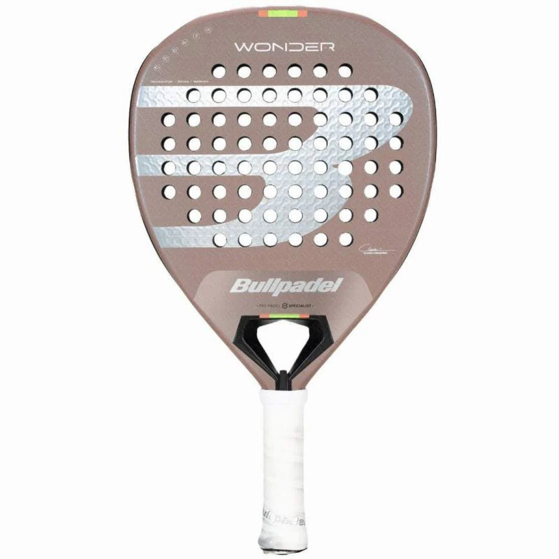 pala bullpadel wonder híbrida ligera 350 g para juego polivalente