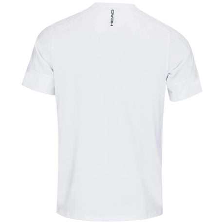Playera Head Padel Tech Blanca con Verde para Pádel