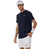 Playera Asics Court SS Top Azul para Pádel