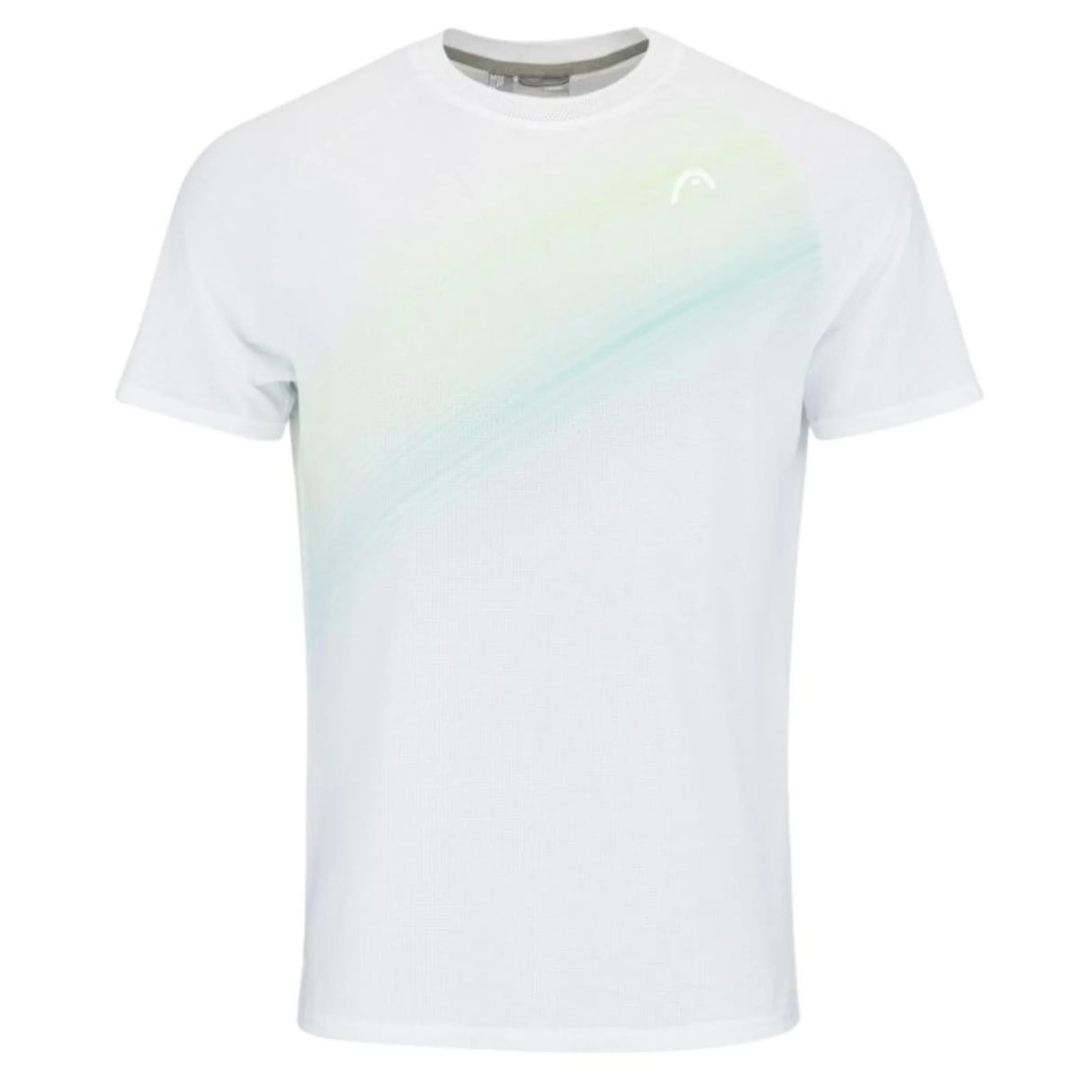 Playera Head Performance Blanca con Estampado para Pádel