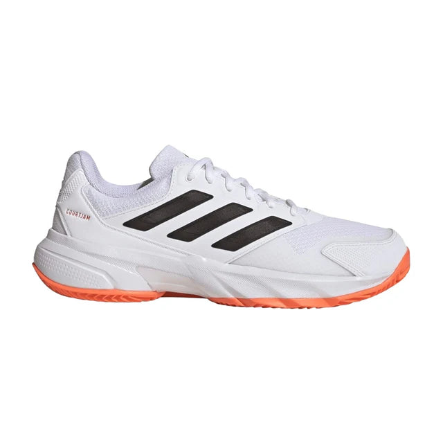 Tenis adidas CourtJam Control 3 Clay Blanco Naranja para Pádel