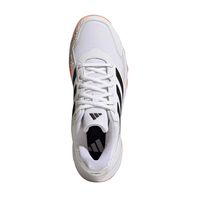 Tenis adidas CourtJam Control 3 Clay Blanco Naranja para Pádel