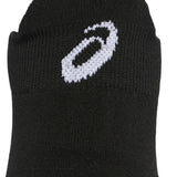 calcetas cortas asics negras con diseño anatómico para pádel