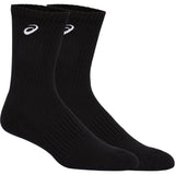 par de calcetas deportivas negras asics cotton crew para jugar pádel