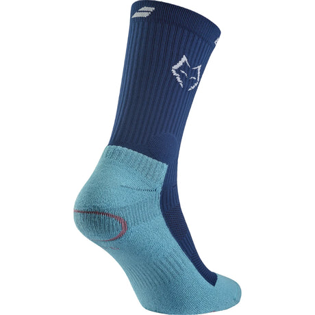 calcetas largas babolat para pádel diseño juan lebrón azul marino
