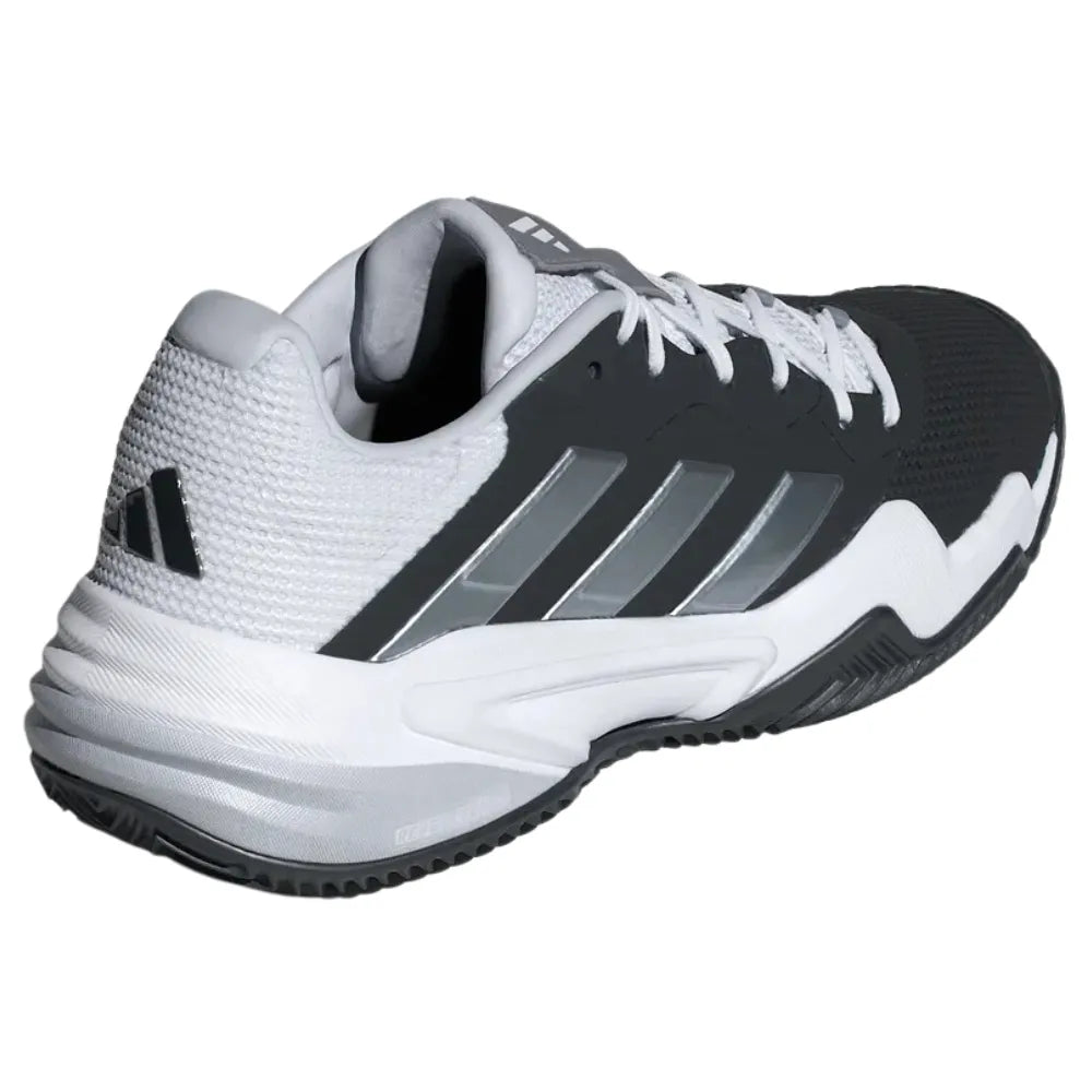 zapatos adidas courtjam negros con acentos plateados para padel