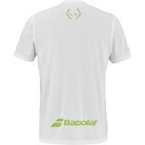 Playera Babolat Juan Lebrón Crew Neck Blanco para Pádel