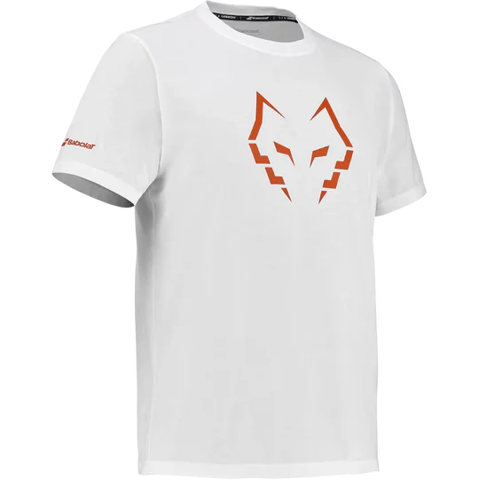 Playera Babolat Juan Lebrón Cotton Tee Blanco para Pádel