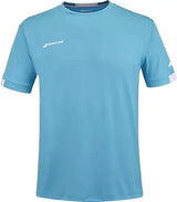 camiseta deportiva babolat crew neck azul cian para jugar pádel