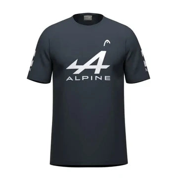 camiseta oficial arturo coello azul navy con logos de patrocinadores y diseño profesional