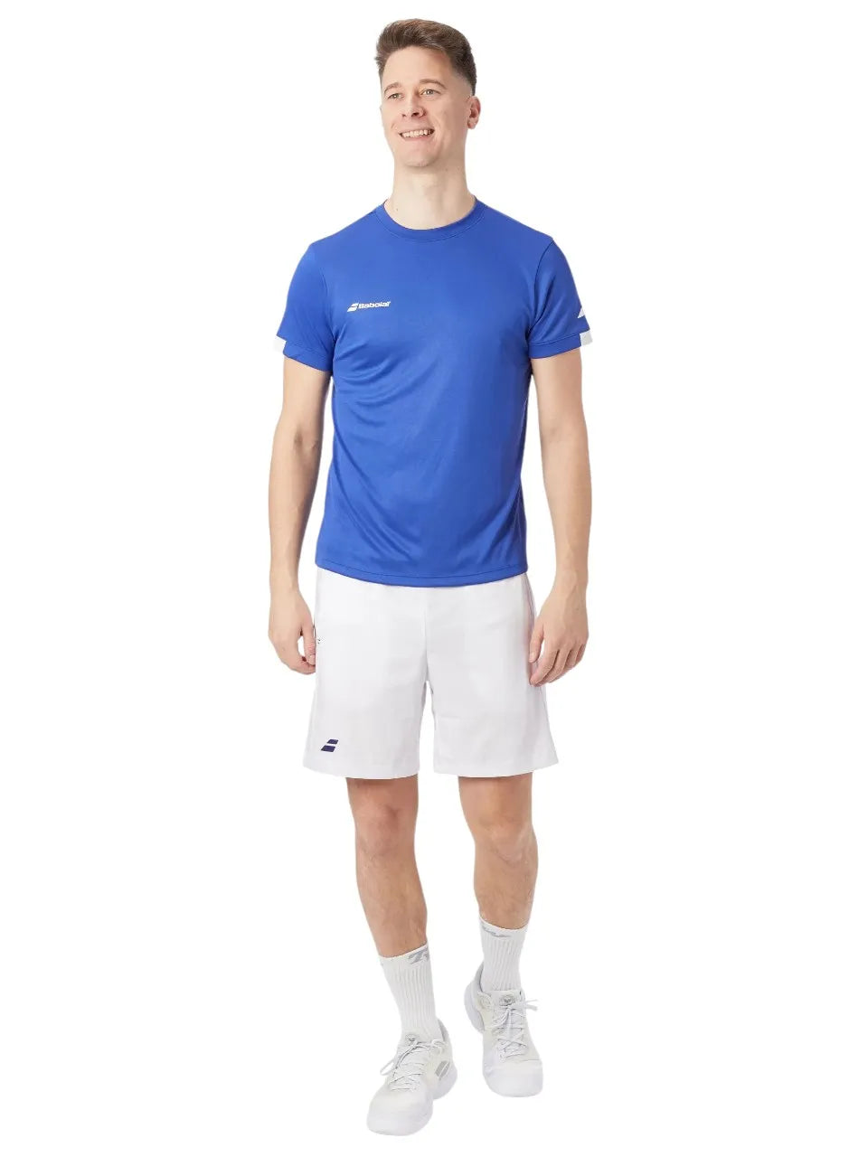 camiseta azul babolat hombre con diseño versátil ideal para entrenamientos