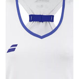 camiseta sin mangas mujer babolat para padel diseño blanco limpio