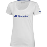 camiseta blanca babolat mujer de secado rápido perfecta para la cancha