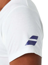 babolat exercise tee blanca mujer con diseño clásico y cómodo para pádel