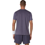 camiseta técnica asics match para deportes padel en tono morado