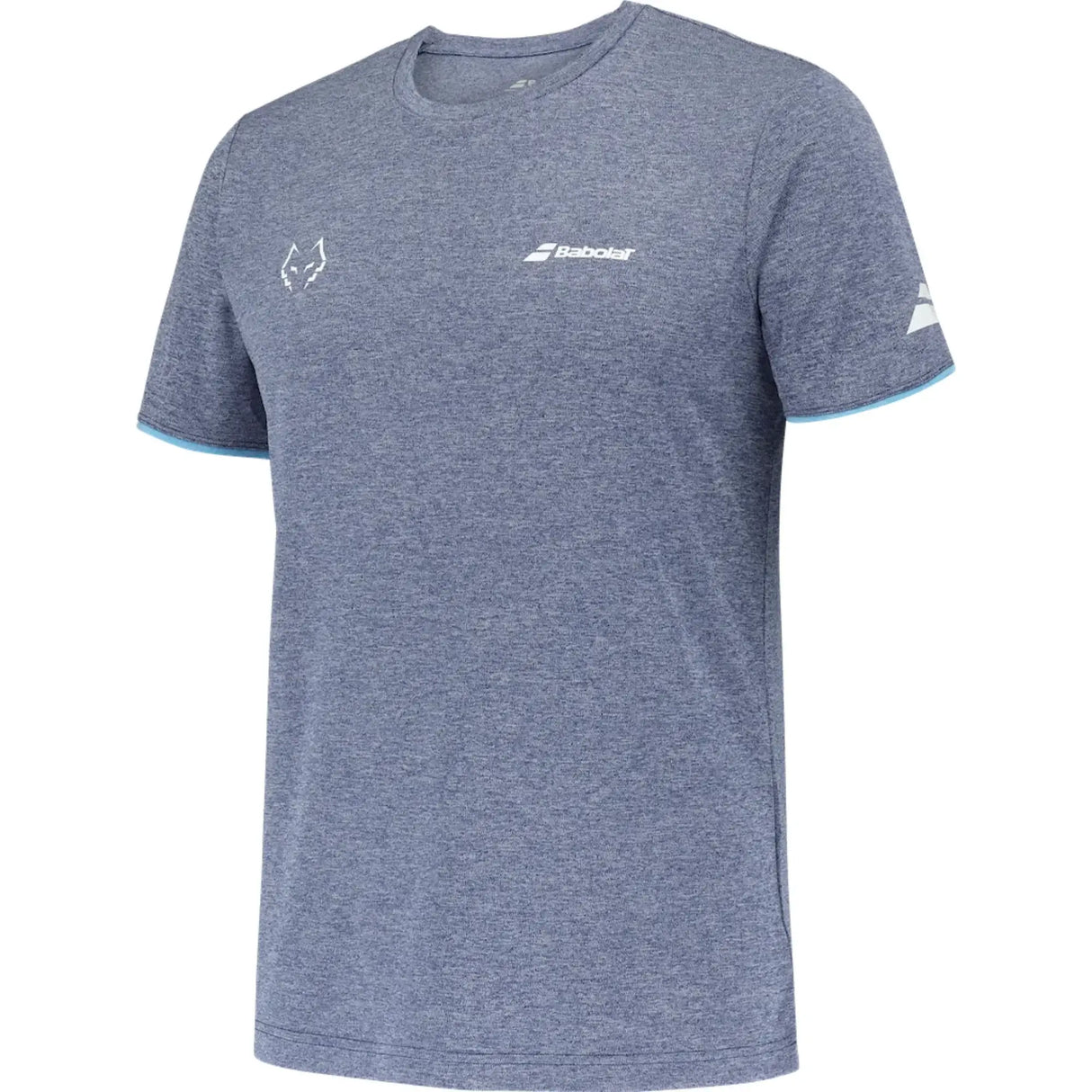 playera deportiva babolat lebrón gris con tecnología fiberdry