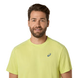 camiseta tenis asics court ss top hombre verde pistachio con tela ligera para jugar tenis
