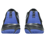 asics gel challenger negro azul con diseño transpirable y resistente