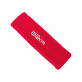 cinta de cabeza wilson color rojo para partidos intensos de pádel
