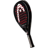  pala de padel head coello team 2025 forma lágrima color negro y blanco