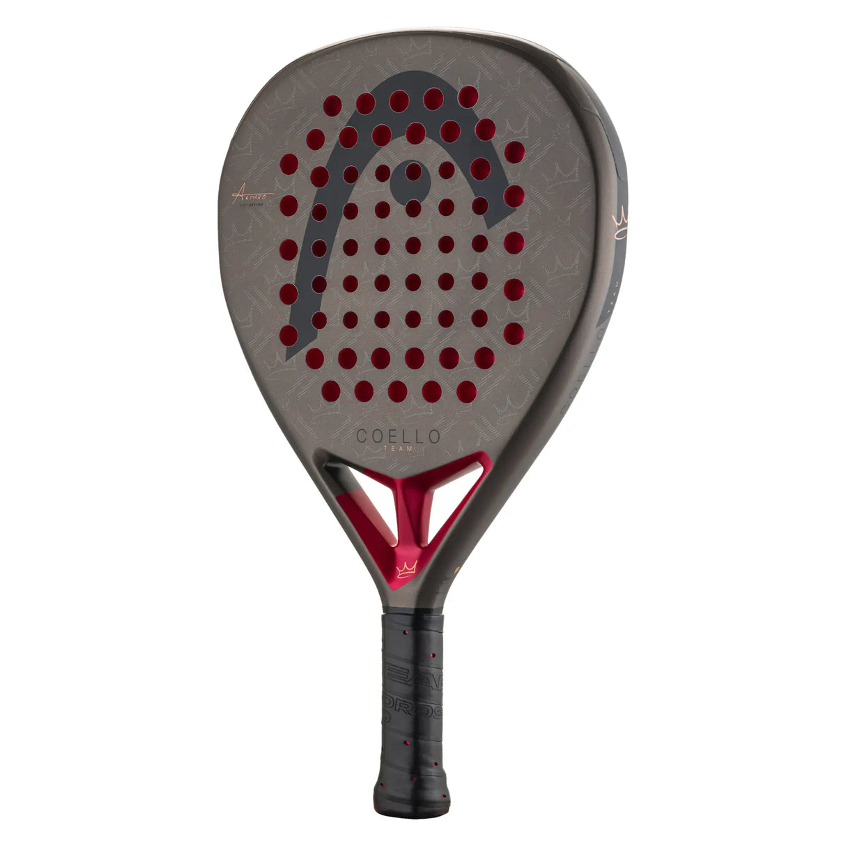 pala padel Head Coello Team 2026 superficie fiberglass y balance alto para juego de pádel ofensivo