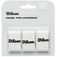 set 3 grips wilson pro color blanco con agarre cómodo y duradero