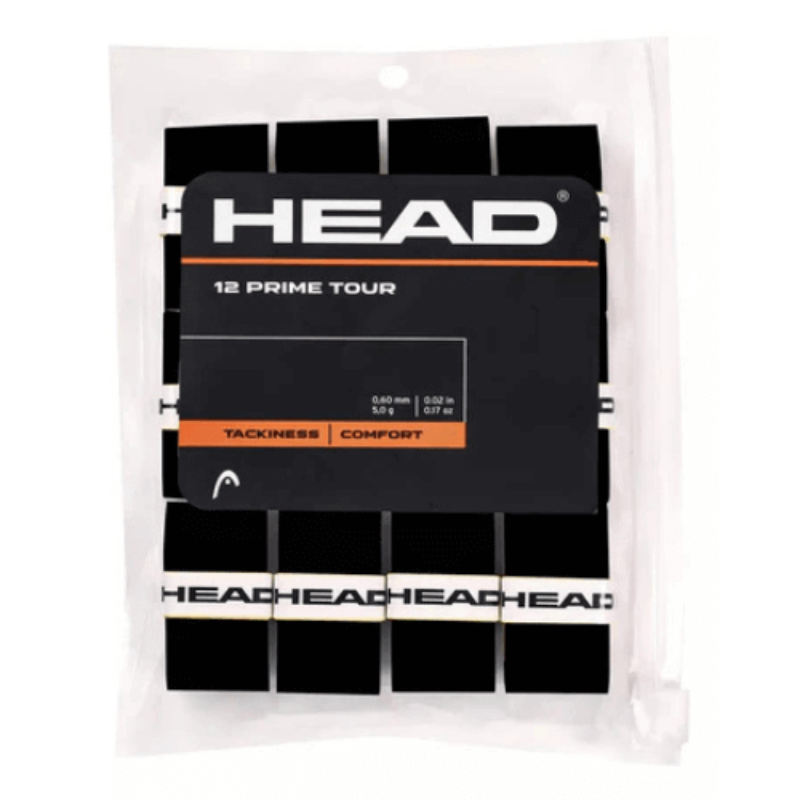 set 12 grips head prime tour para máximo control y comodidad