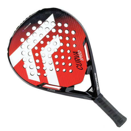 pala pádel tecnifibre curva speed con construcción 100% carbono para golpes sólidos