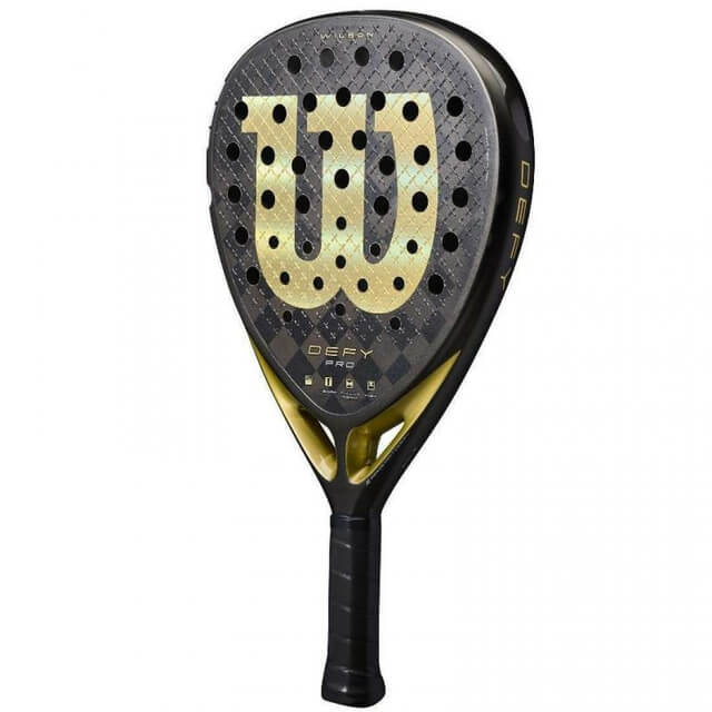 pala padel wilson defy pro v1 con textura rugosa para mayor efecto