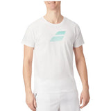 Camiseta Babolat Logo Blanco para Pádel y Tenis
