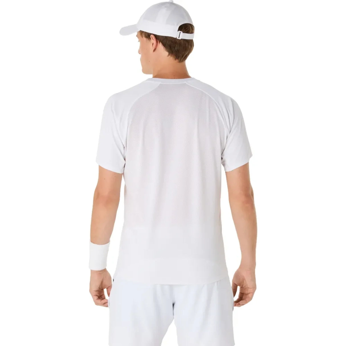 Playera Asics Match Actibreeze Manga Corta Blanca para Pádel