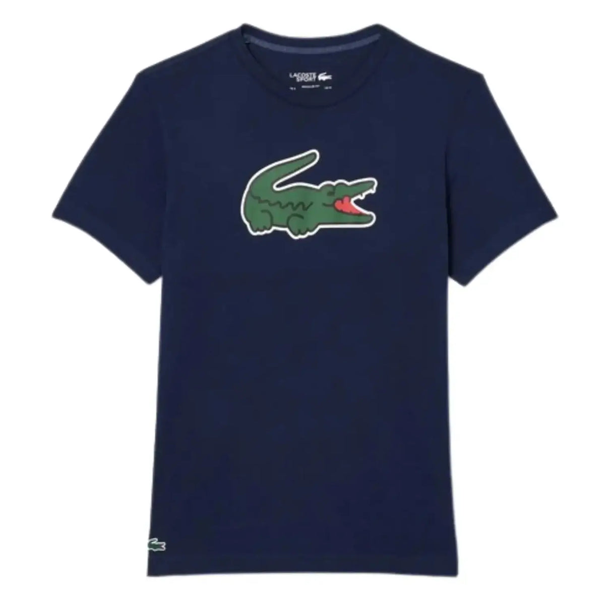 Playera Lacoste Ultra-Dry Logo XXL Azul para Pádel