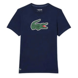 Playera Lacoste Ultra-Dry Logo XXL Azul para Pádel