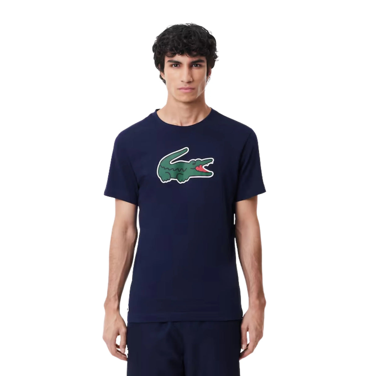 Playera Lacoste Ultra-Dry Logo XXL Azul para Pádel