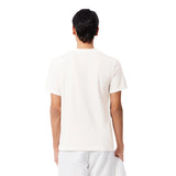 Playera Lacoste Ultra Dry Logo XXL Blanco/Negro para Pádel