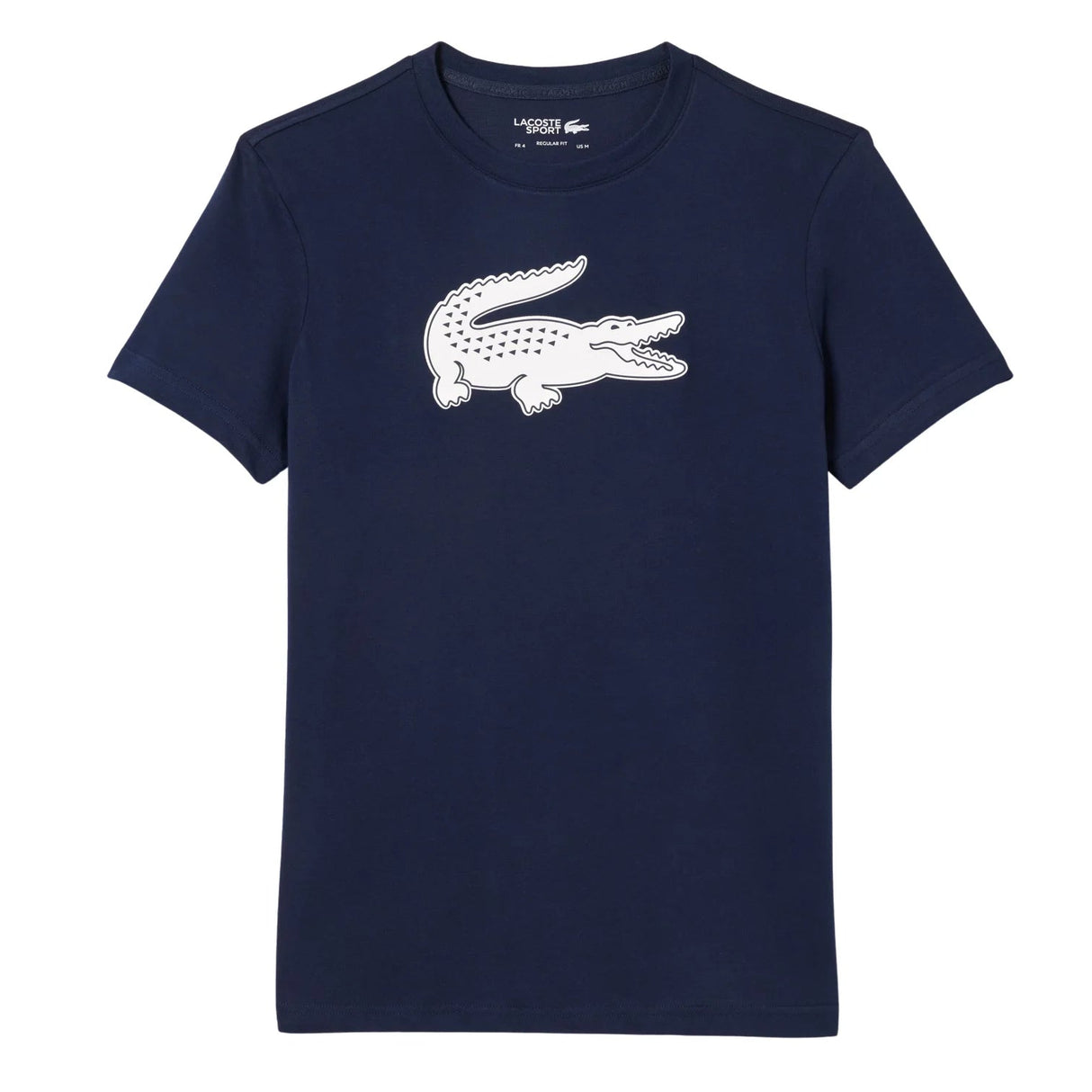 Playera Lacoste Ultra Dry Logo XXL Azul Marino para Pádel