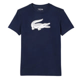 Playera Lacoste Ultra Dry Logo XXL Azul Marino para Pádel