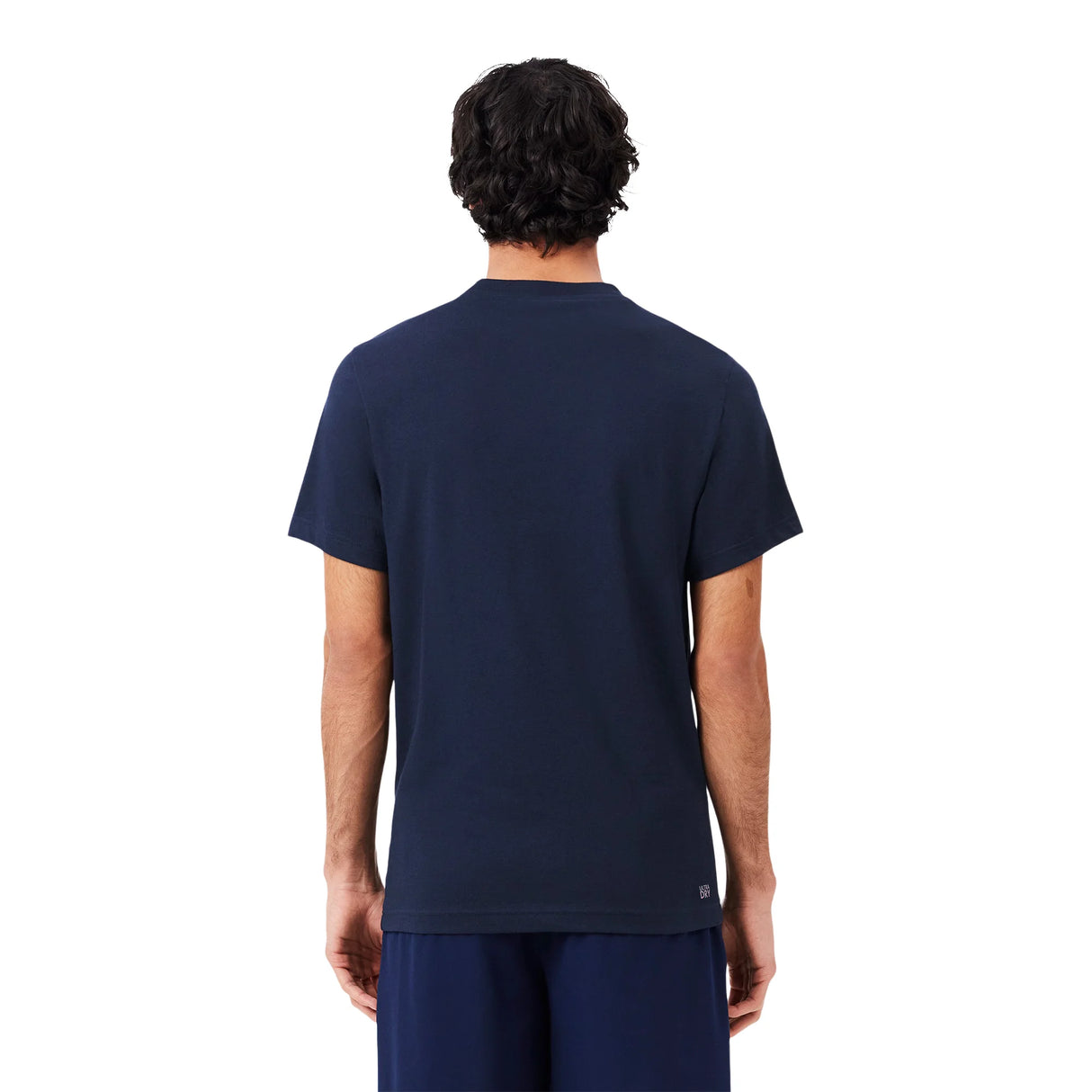 Playera Lacoste Ultra Dry Logo XXL Azul Marino para Pádel