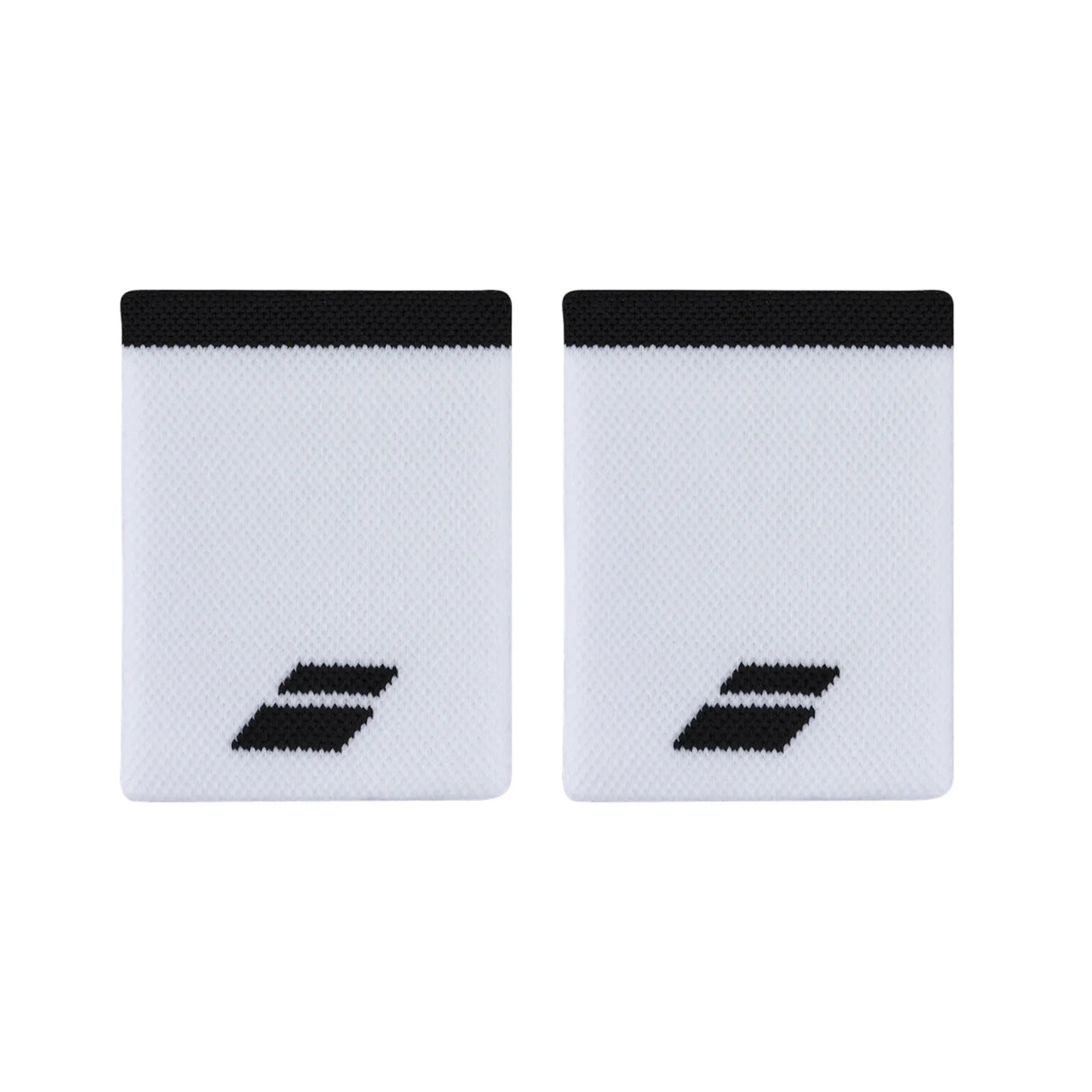 Muñequera Babolat Blanca/Negra Pack x2 para Pádel