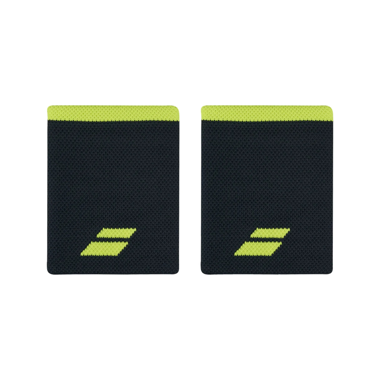 Muñequera Babolat Negra/Amarilla Pack x2 para Pádel