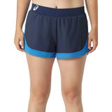 Short Asics Match 2-in-1 Mujer Azul Marino/Azul para Pádel