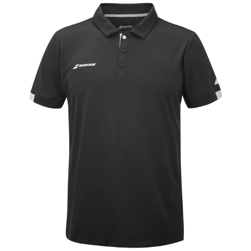 Polo Babolat Play Negro Hombre para Pádel